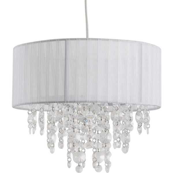 Näve Pendelleuchte «Kristallo» Weiss