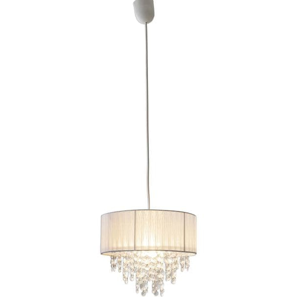 Näve Pendelleuchte «Kristallo» Weiss