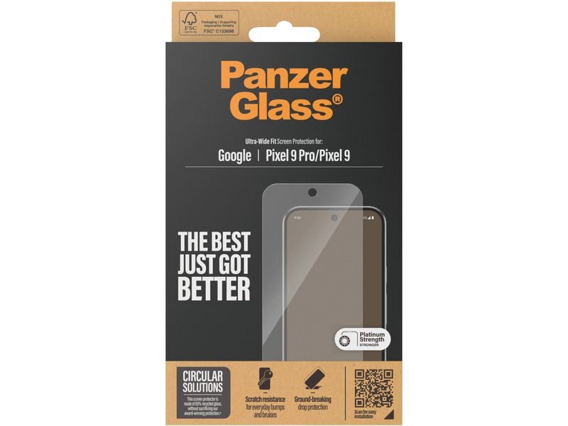Panzerglass Displayschutz Ultra Wide Fit Pixel 9/Pixel 9 Pro