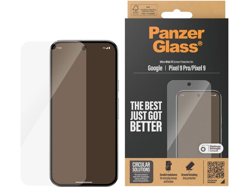 Panzerglass Displayschutz Ultra Wide Fit Pixel 9/Pixel 9 Pro