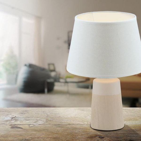 Näve Tischleuchte «Talia» h: 31 cm Weiss