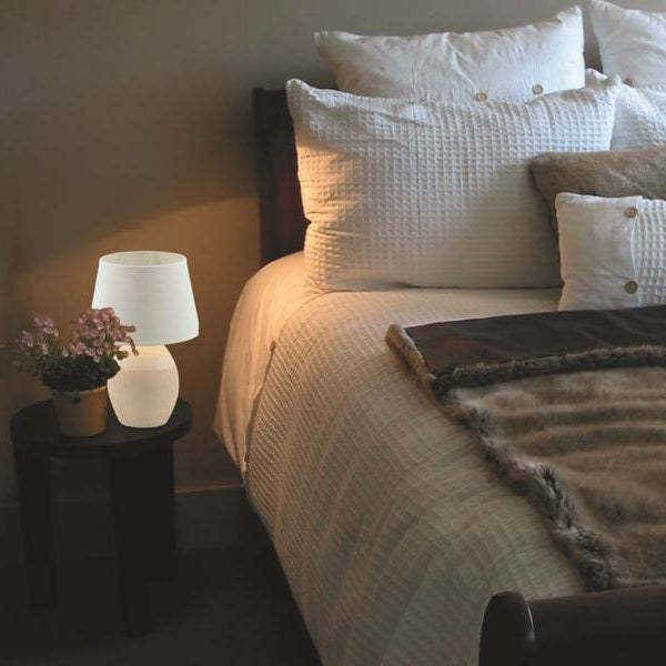 Näve Tischleuchte «Talia» h: 31 cm Weiss