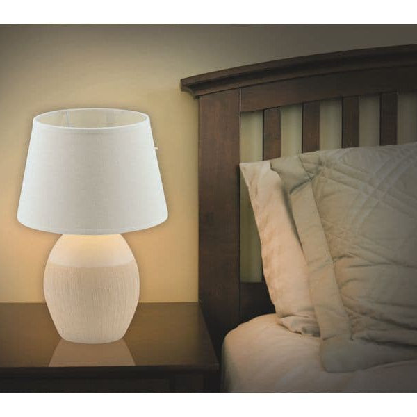 Näve Tischleuchte «Talia» h: 31 cm Weiss