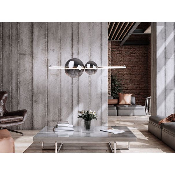 Näve Pendelleuchte LED «NOVA» Chrom 100 cm