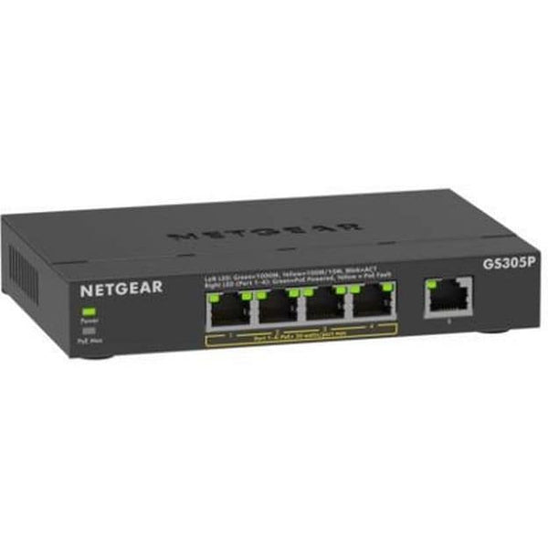 Netgear PoE Switch GS305Pv3 5 Port, PoE Budget: 63 W