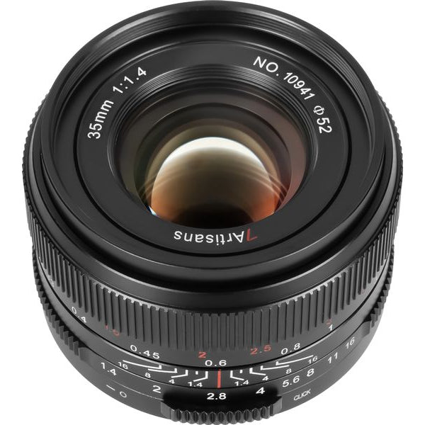 7Artisans Festbrennweite 35mm F/1.4 Mark III FF Schwarz – Sony E-Mount