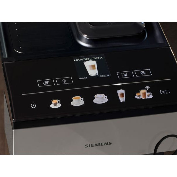 Siemens Kaffeevollautomat EQ500 Classic Connect Edelstahl, Schwarz