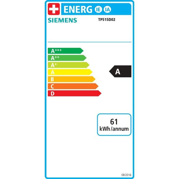 Siemens Kaffeevollautomat EQ500 Classic TP515D02 Weiss