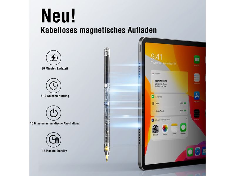 4smarts Eingabestift Pencil Pro Transparent