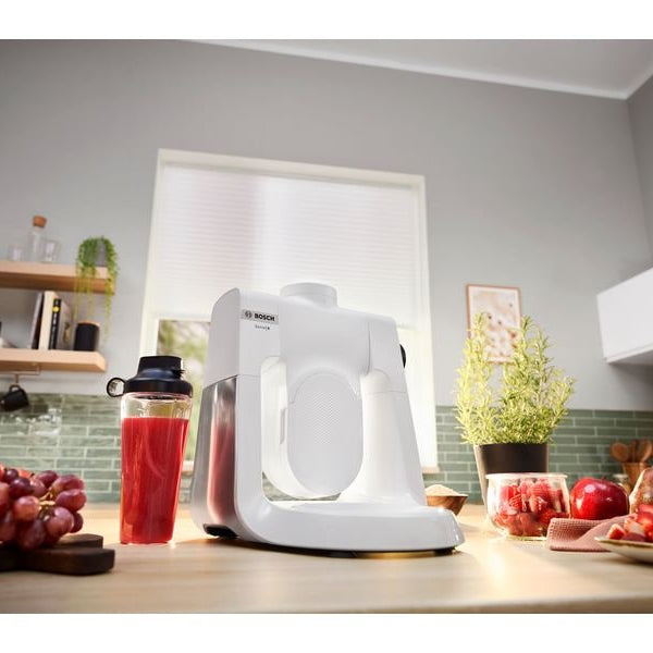 Bosch Küchenmaschine Serie 6 MUMS6EW22 Edelstahl/Weiss