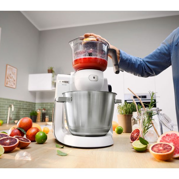 Bosch Küchenmaschine Serie 6 MUMS6EW22 Edelstahl/Weiss