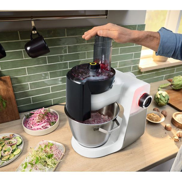 Bosch Küchenmaschine Serie 6 MUMS6EW22 Edelstahl/Weiss