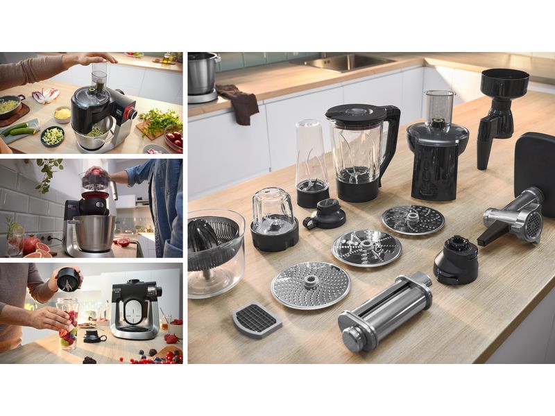 Bosch Küchenmaschine Serie 6 MUMS6ZS17 Edelstahl/Schwarz