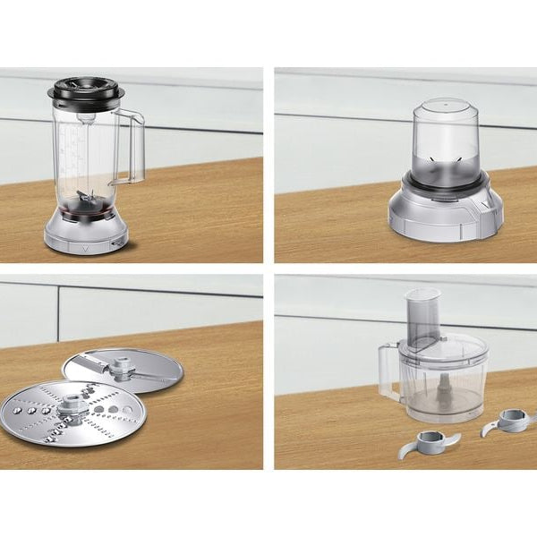 Bosch Küchenmaschine MultiTalent 3 MCM3501M Edelstahl/Schwarz