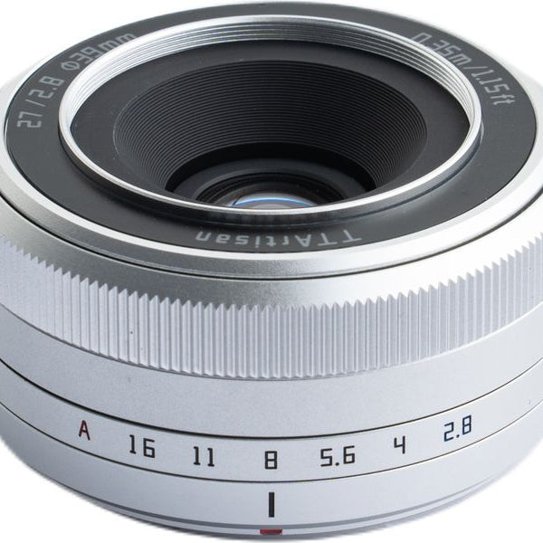 TTArtisan Festbrennweite AF 27mm F/2.8 Silber – Fujifilm X-Mount