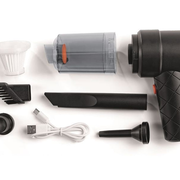 CLEANmaxx Akku-Handsauger Orange/Schwarz