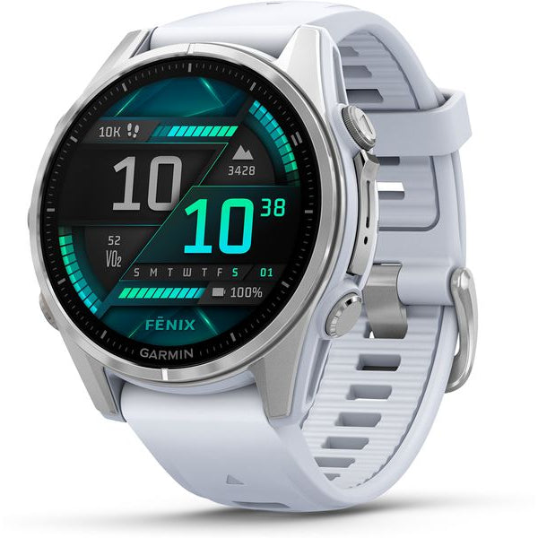 GARMIN Sportuhr Fenix 8 AMOLED, 43 mm Weiss
