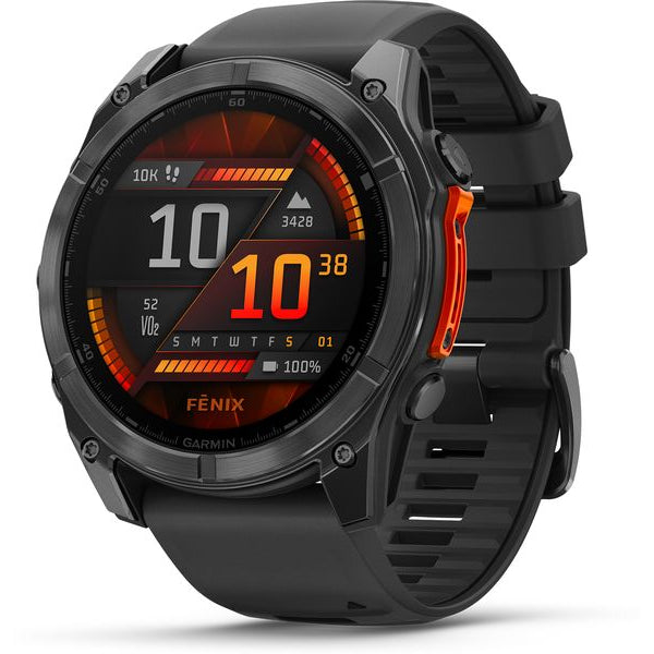 GARMIN Sportuhr Fenix 8 AMOLED, 47 mm Weiss