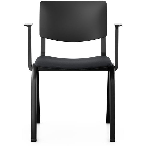 HÅG Konferenzstuhl Celi 9140 mit Armlehnen, Schwarz / Schwarz