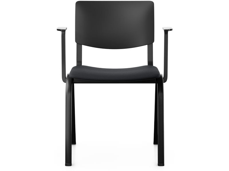 HÅG Konferenzstuhl Celi 9140 mit Armlehnen, Schwarz / Schwarz