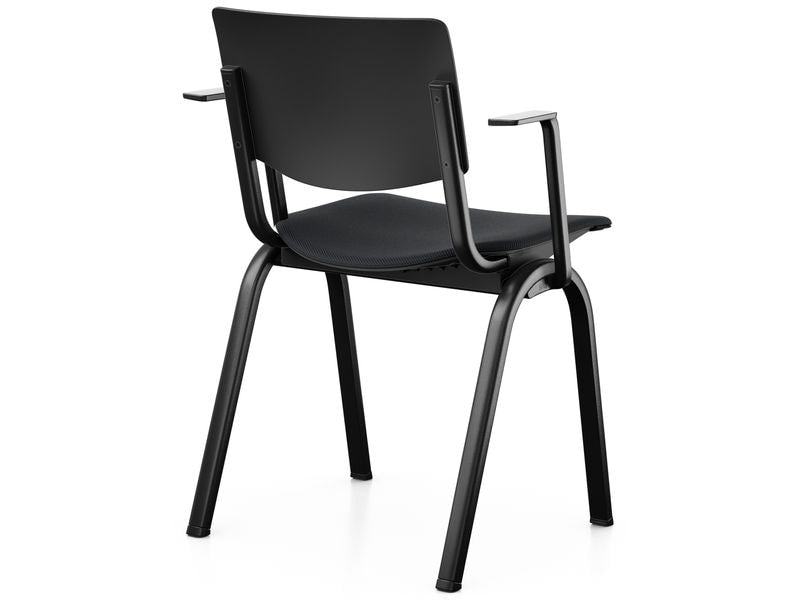 HÅG Konferenzstuhl Celi 9140 mit Armlehnen, Schwarz / Schwarz