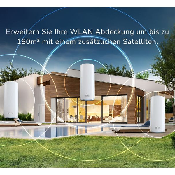 Netgear Mesh-Satellit Orbi 770 RBE770-100EUS Zusatz-Satellit, Weiss
