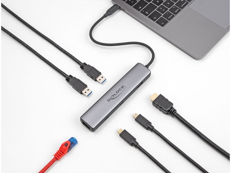 Delock Dockingstation USB-C HDMI/USB 10 Gbps/2.5 Gigabit LAN/PD 3.0