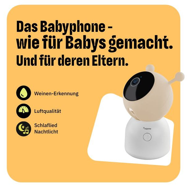omajin by Netatmo Netzwerkkamera Babyphone-Kamera 2K + 64GB MicroSD