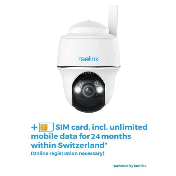 Reolink 4G/LTE-Kamera G440 inkl. Solarpanel und 24M Sim