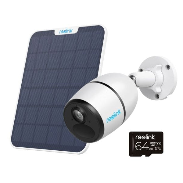 Reolink 4G/LTE-Kamera G330 2K, inklusive Solarpanel und 64GB MicroSD
