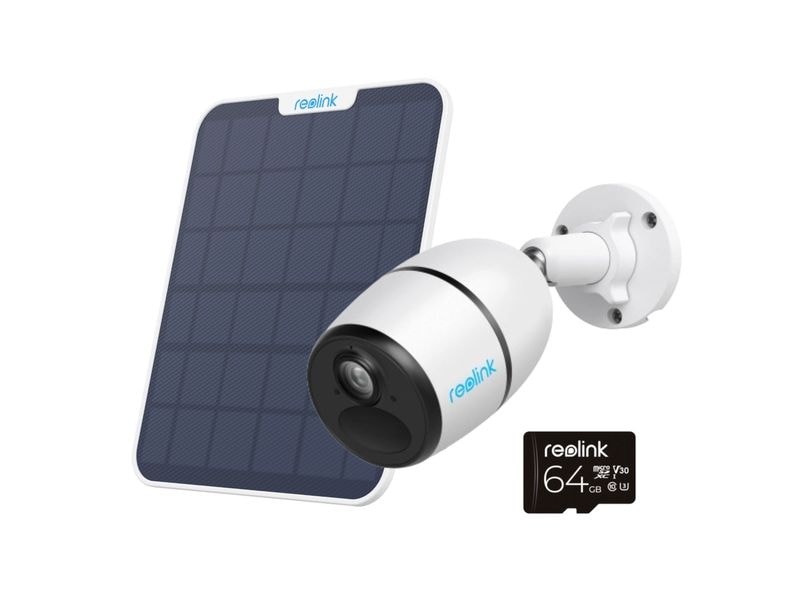 Reolink 4G/LTE-Kamera G330 2K, inklusive Solarpanel und 64GB MicroSD