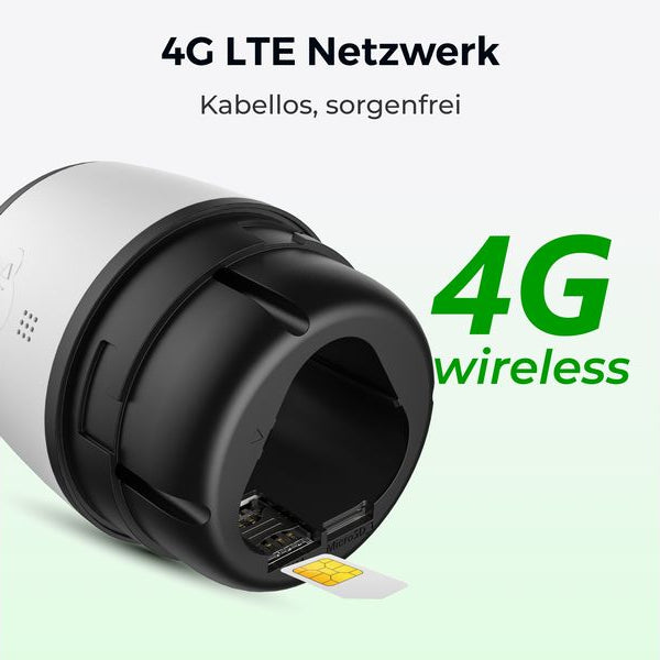 Reolink 4G/LTE-Kamera G330 2K, inklusive Solarpanel und 64GB MicroSD