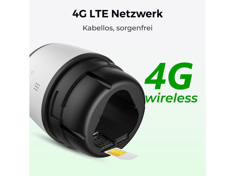Reolink 4G/LTE-Kamera G330 2K, inklusive Solarpanel und 64GB MicroSD