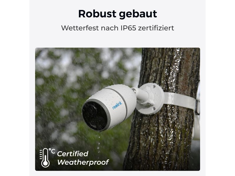 Reolink 4G/LTE-Kamera G330 2K, inklusive Solarpanel und 64GB MicroSD