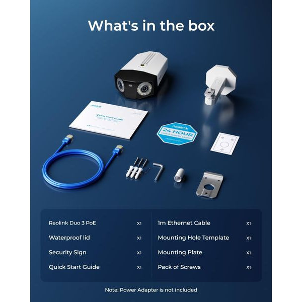 Reolink Netzwerkkamera Duo P750 PoE, 180° Panorama