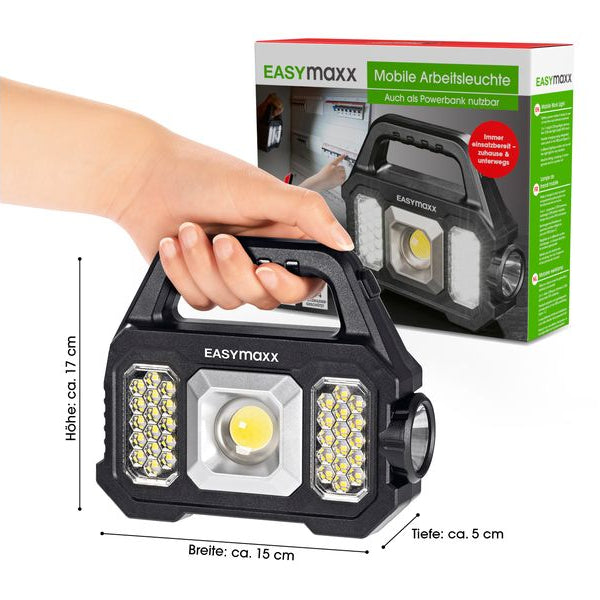 EASYmaxx Arbeitsleuchte Solar-Leuchte 3.7 V