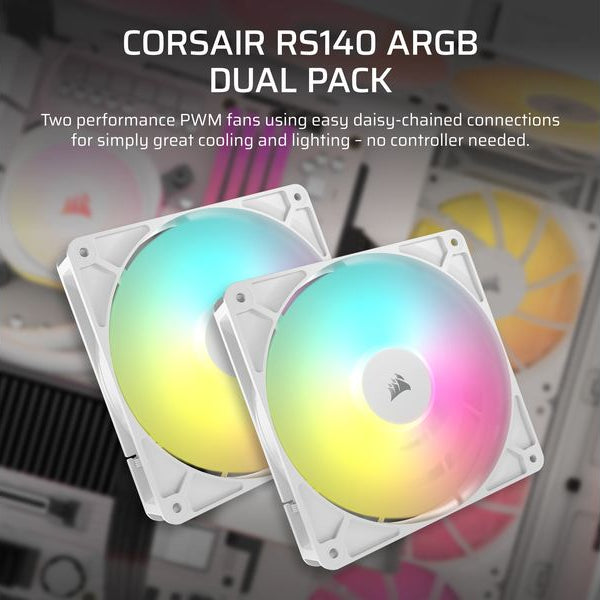 Corsair PC-Lüfter RS140 ARGB Doppelpack