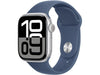 Apple Watch Series 10 42 mm Alu Silber Sport Denim M/L