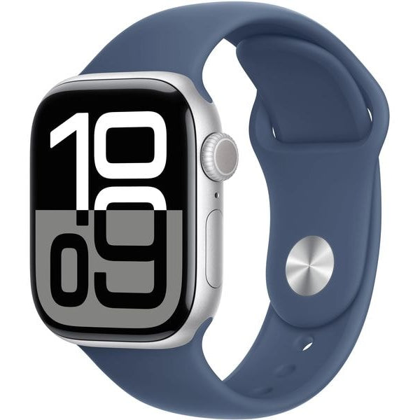 Apple Watch Series 10 42 mm LTE Alu Silver Sport Denim M/L