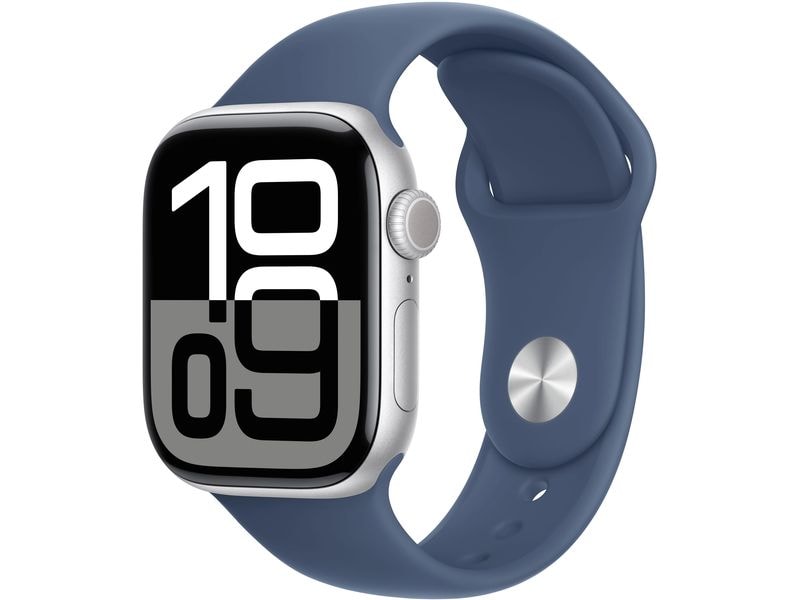 Apple Watch Series 10 42 mm LTE Alu Silver Sport Denim M/L