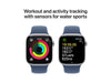 Apple Watch Series 10 42 mm Alu Silber Sport Denim S/M