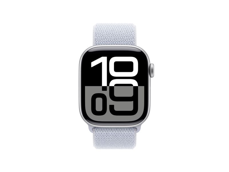 Apple Watch Series 10 42 mm Alu Silber Loop Blau