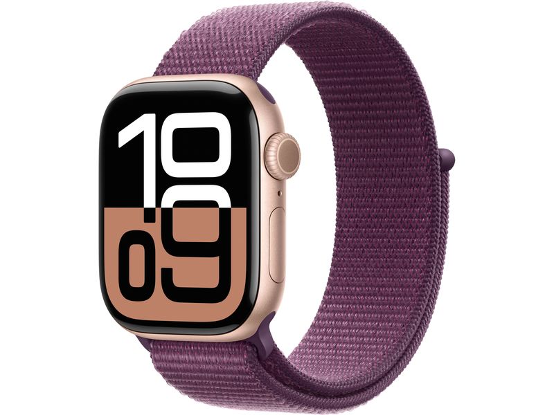 Apple Watch Series 10 42 mm LTE Alu Roségold Loop Plum