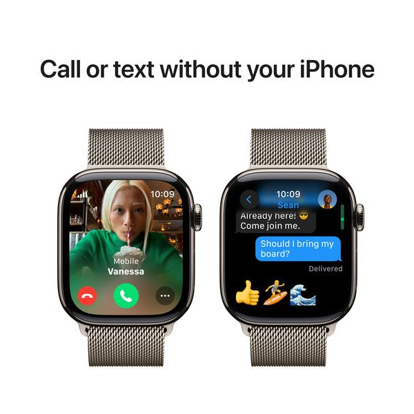 Apple Watch Series 10 42 mm LTE Natural Titanium Loop Milanese