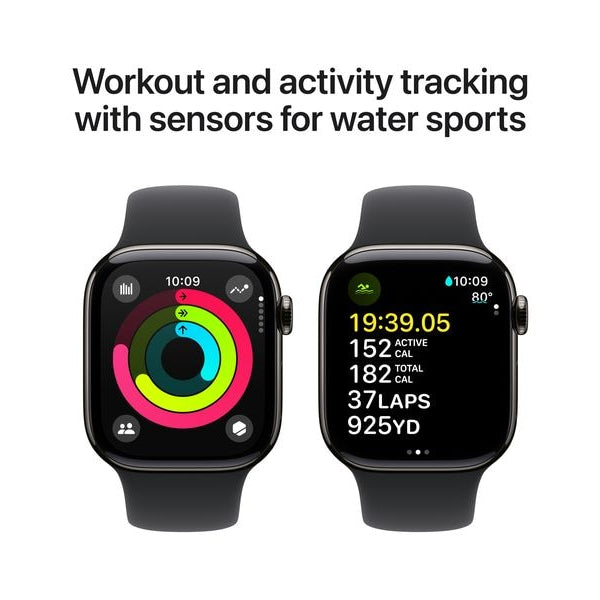 Apple Watch Series 10 42 mm LTE Titanium Jet Black Sport S/M