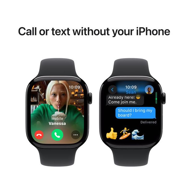 Apple Watch Series 10 46 mm LTE Alu Jet Black Sport M/L