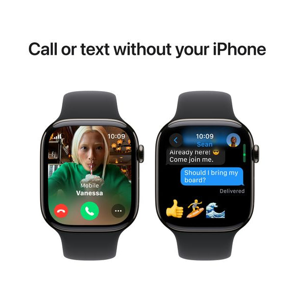 Apple Watch Series 10 46 mm LTE Titanium Jet Black Sport S/M