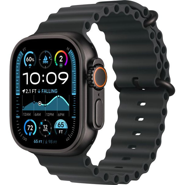 Apple Watch Ultra 2 Black Titanium Ocean Band Schwarz