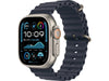 Apple Watch Ultra 2 Natural Titanium Ocean Band Navy