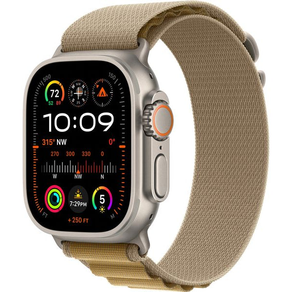 Apple Watch Ultra 2 Natural Titanium Alpine Loop Tan Small